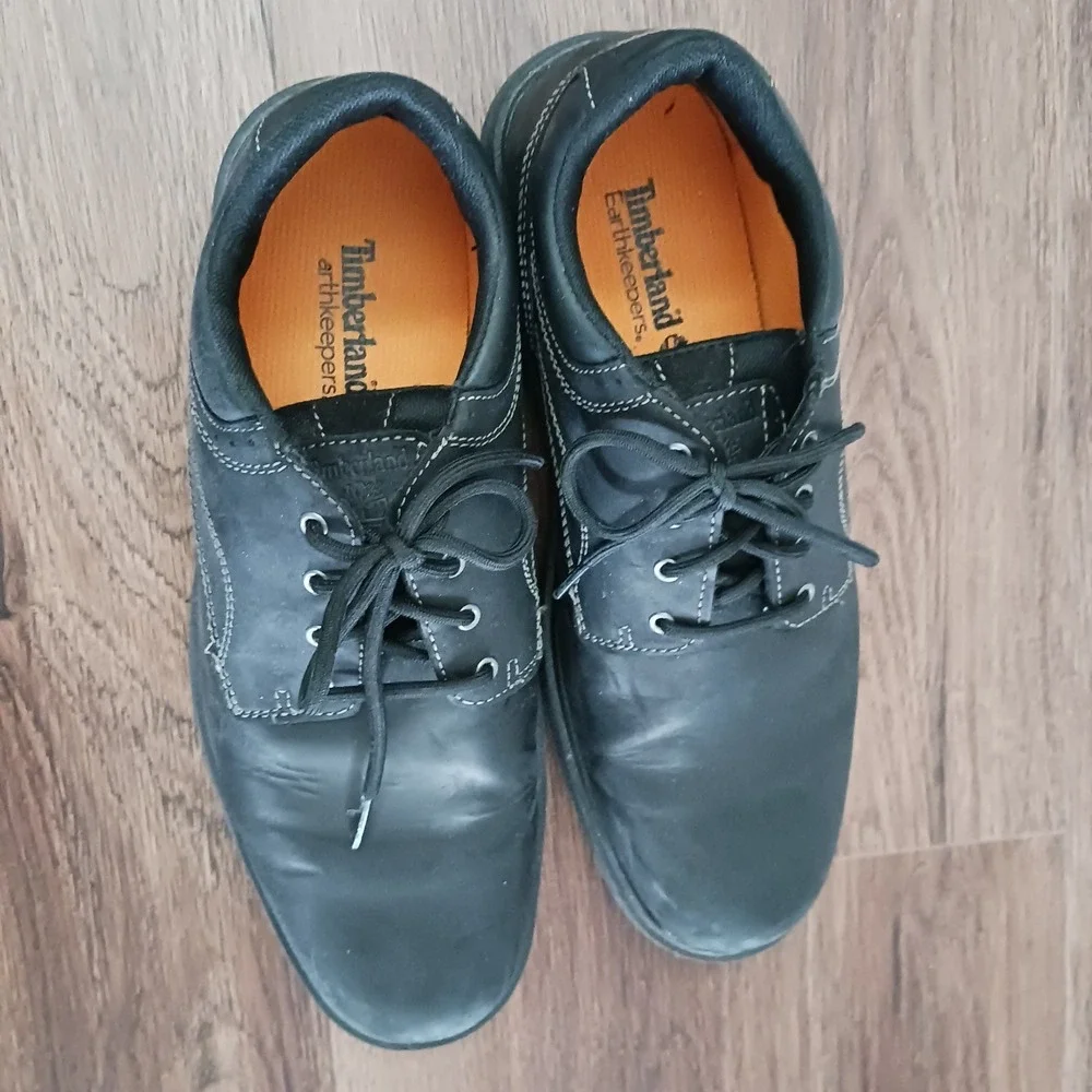 Timberland Earthkeepers Sz 10 Richmont PTO Mens Leather Oxford shoe #5051A Black